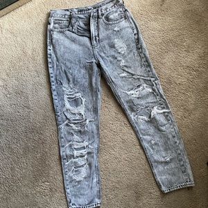 Gray Ripped Jeans